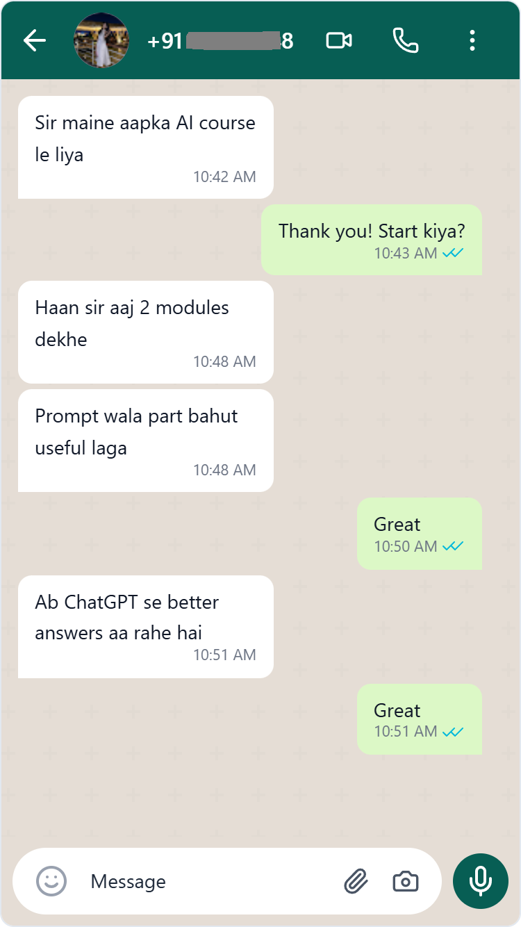 Student feedback
